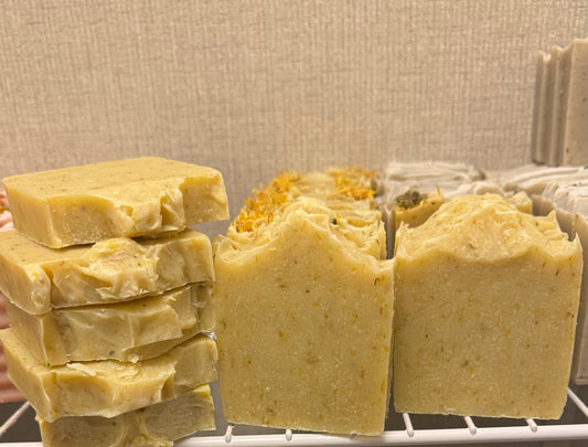 Chamomile and calendula bars